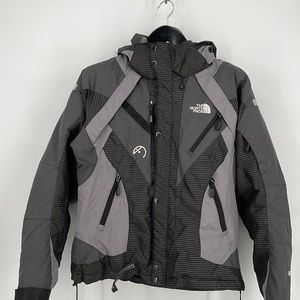The North Face Womens Steep Tech Ski Gray 550 Insulated Jacket Size M